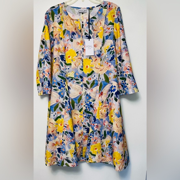 FOIL My Flare Lady linen dress that is perfect for summer. Comfy,cool & stylish - Picture 4 of 8